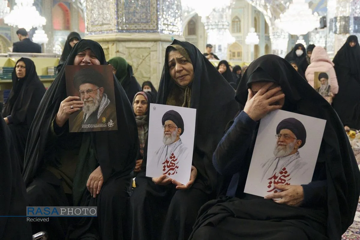 اجتماع عزاداران رهبر شهید انقلاب در حرم مطهر رضوی