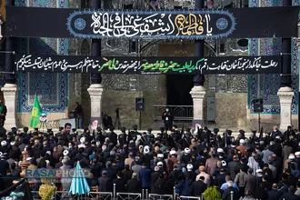 دسته عزاداری خادمان کریمه اهلبیت (ع) در روز وفات حضر ت معصومه (س)