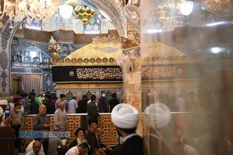 سیاه پوش ضریح و صحن&zwnj;های حرم کریمه اهلبیت (ع) در آستانه محرم