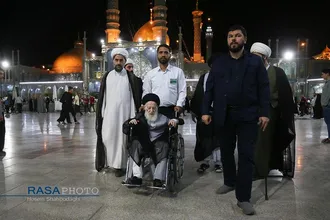 تشرف حضرت آیت الله شبیری زنجانی به حرم حضرت فاطمه معصومه (سلام&zwnj;الله&zwnj;علیها)