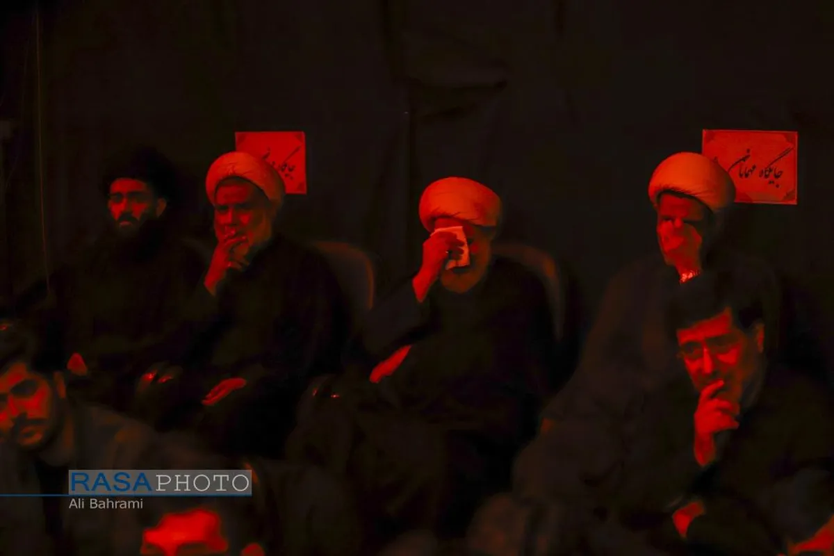 عزاداری هیئت فاطمیون قم در شب هفتم محرم