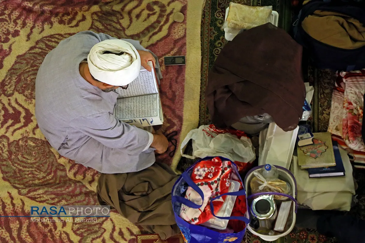 اعمال ام داود در مراسم معنوی اعتکاف | قم مسجد امام حسن عسکری