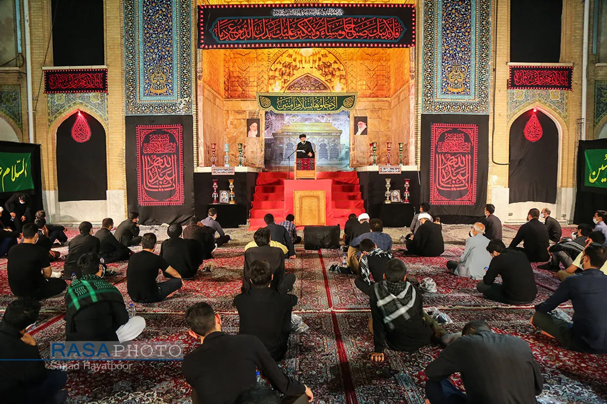 عزاداری هیأت ثارالله طلاب در مدرسه فیضیه قم