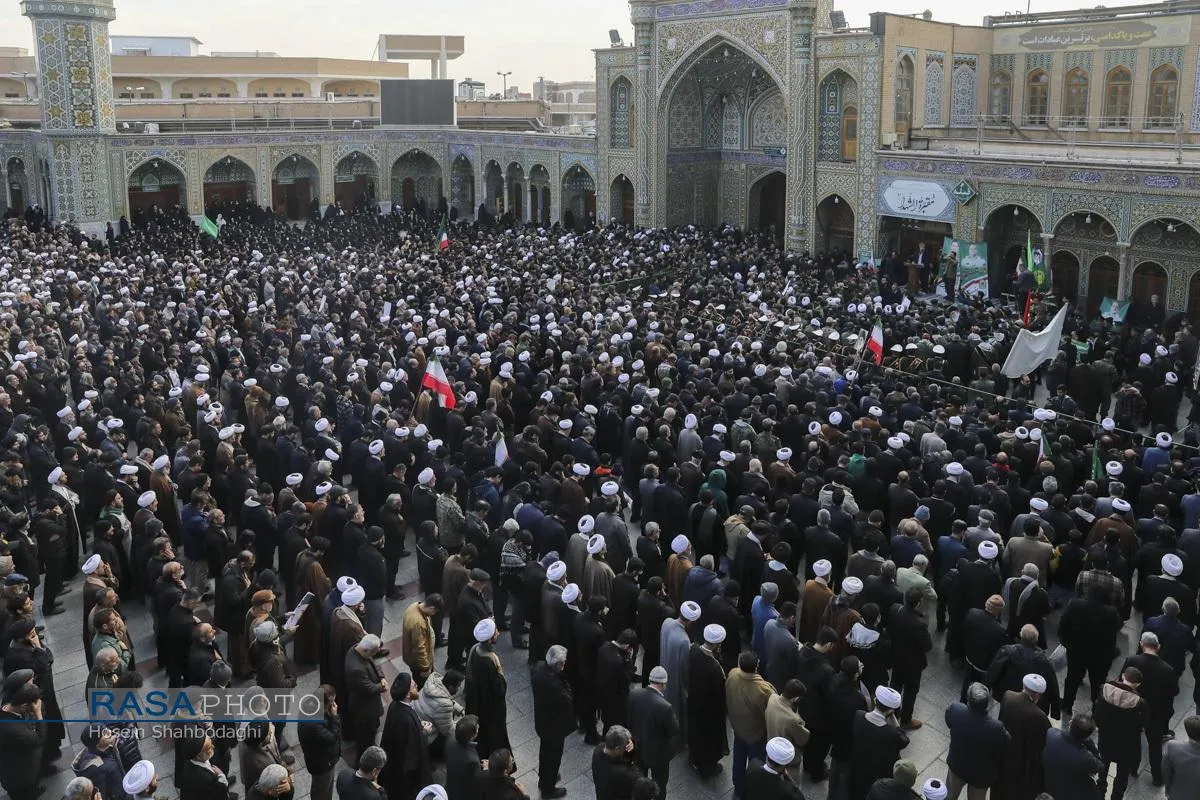 تشییع پیکر دو شهید مدافع امنیت فراجا در قم