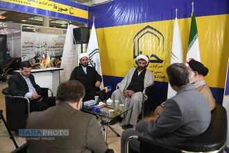 بازدید&zwnj; مدیر عامل خبرگزاری رسا از غرفه رسانه ها در نمایشگاه مطبوعات