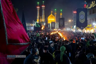 آئین سنتی مشعل گردانی نجفی&zwnj;های مقیم قم