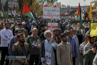 راهپیمایی بشارت نصر در قم