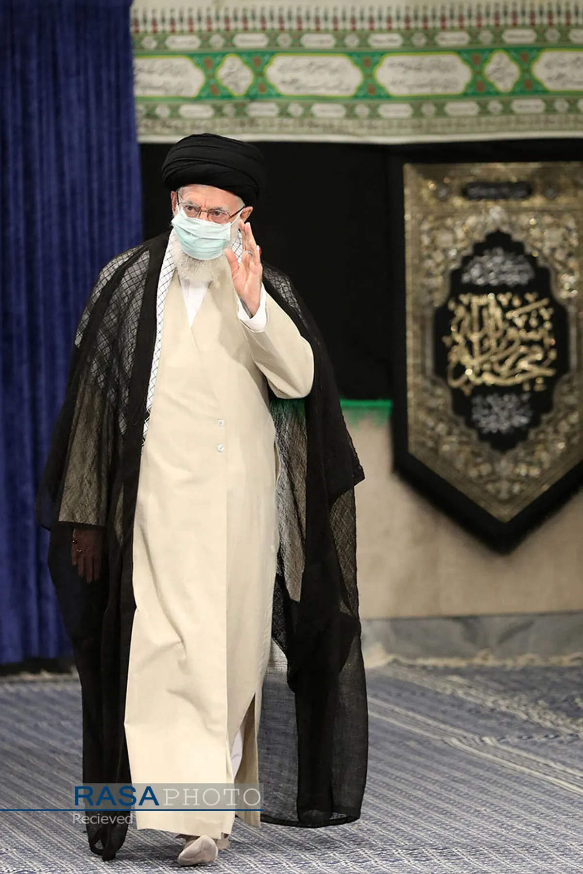 مراسم عزاداری شهادت امام رضا (ع) با حضور مقام معظم رهبری