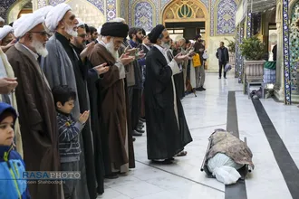 مراسم تشییع و خاکسپاری ابوالشهید حاج&zwnj;آقا عبدالله طائب