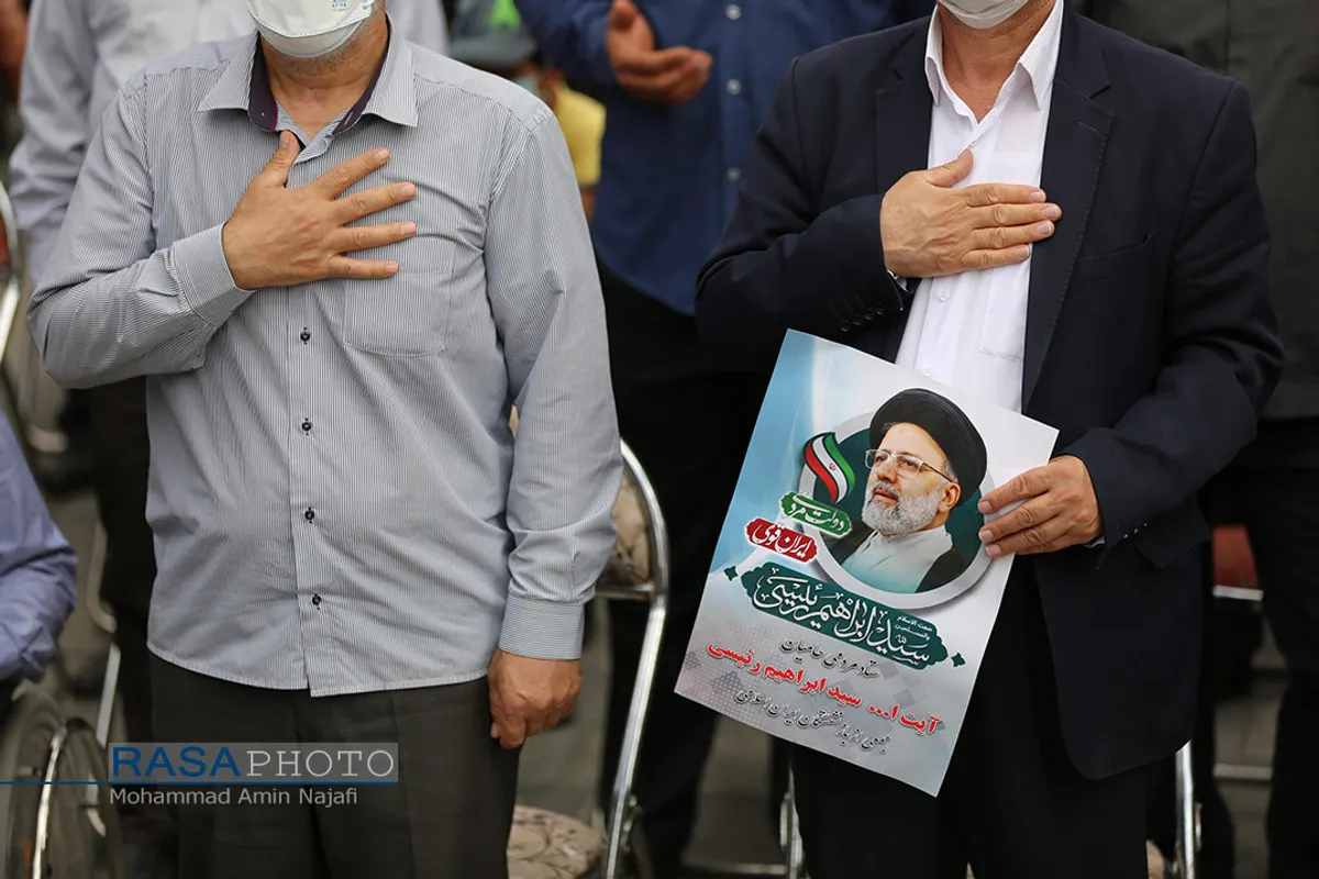 جشن پیروزی هواداران آیت الله رئیسی در همدان