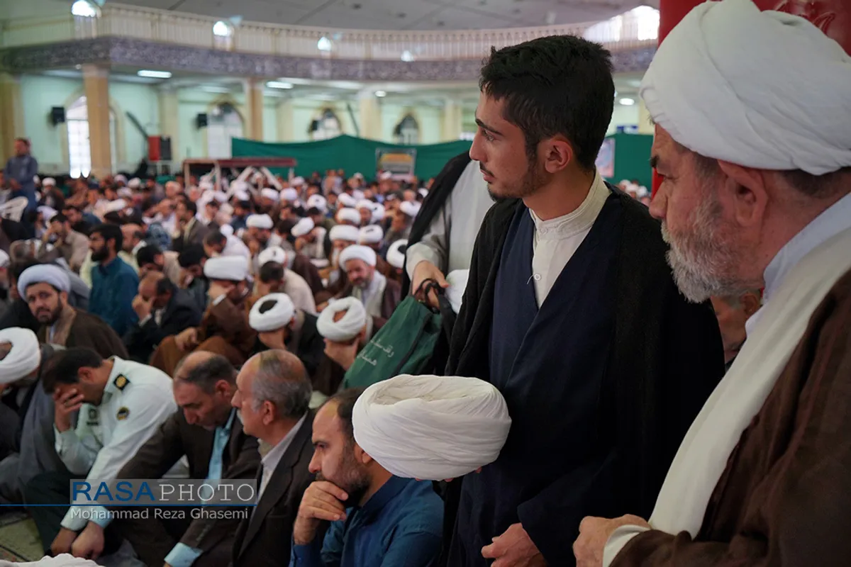 مراسم بزرگداشت چهلمین روز عروج طلبه شهید مصطفی قاسمی در همدان