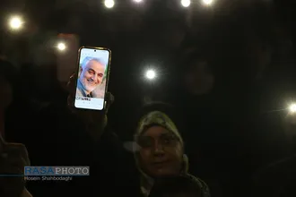 تجمع مردم قم در امتداد ابراهیم جهت اعتلای مسیر خدمت و پیشرفت