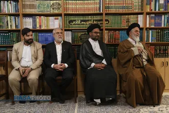 دیدار تولیت مسجد مقدس جمکران با حضرت آیت الله مکارم شیرازی
