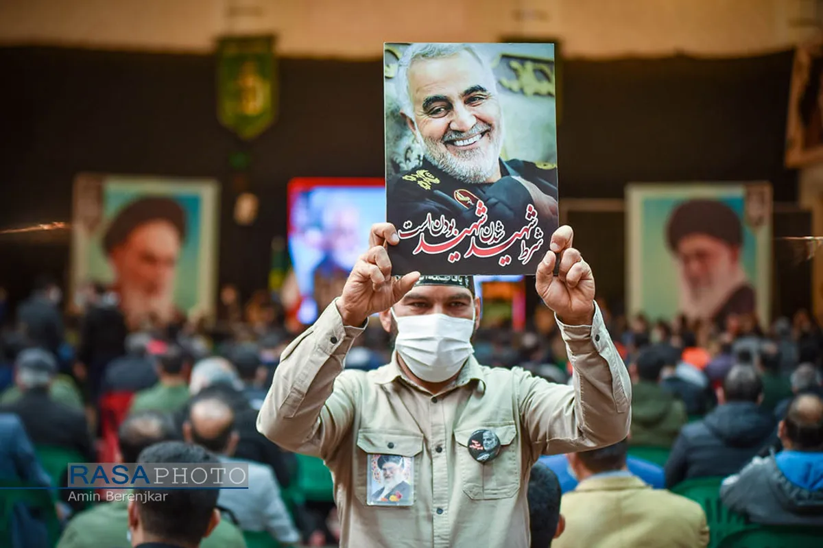 بزرگداشت دومین سالروز شهادت شهید سلیمانی در شیراز&lrm;&lrm;