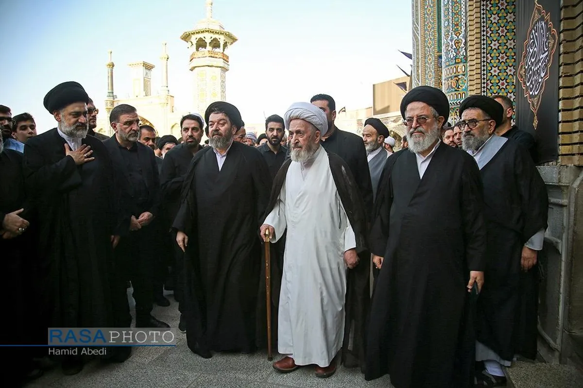 تشییع همسر آیت الله شبیری زنجانی
