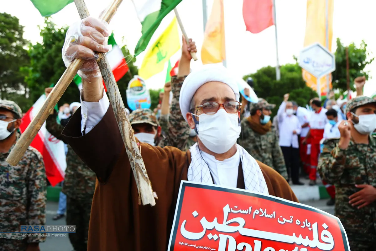 قم | جشن پیروزی&zwnj; جبهه مقاومت در نبرد غزه