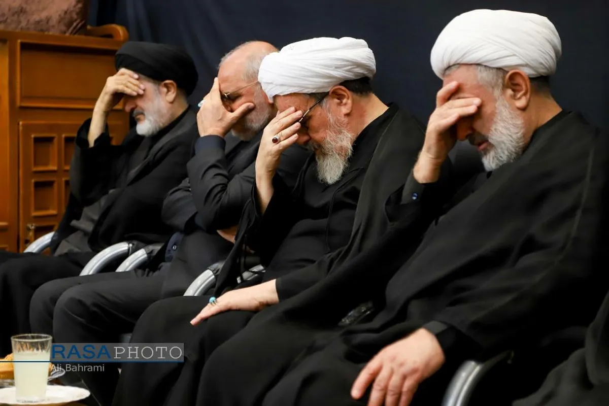 عزاداری روز تاسوعای حسینی با حضور حضرت آیت الله نوری همدانی