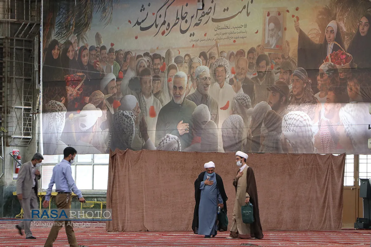 دیدار انتخاباتی طلاب جوان و فضلا با نماینده ولی فقیه در خوزستان&lrm;