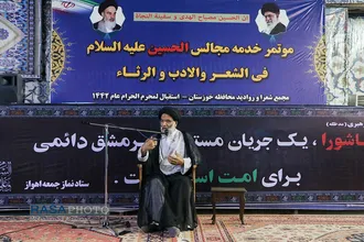 دیدار مداحان و شاعران عرب زبان با نماینده ولی فقیه در آستانه محرم&lrm;