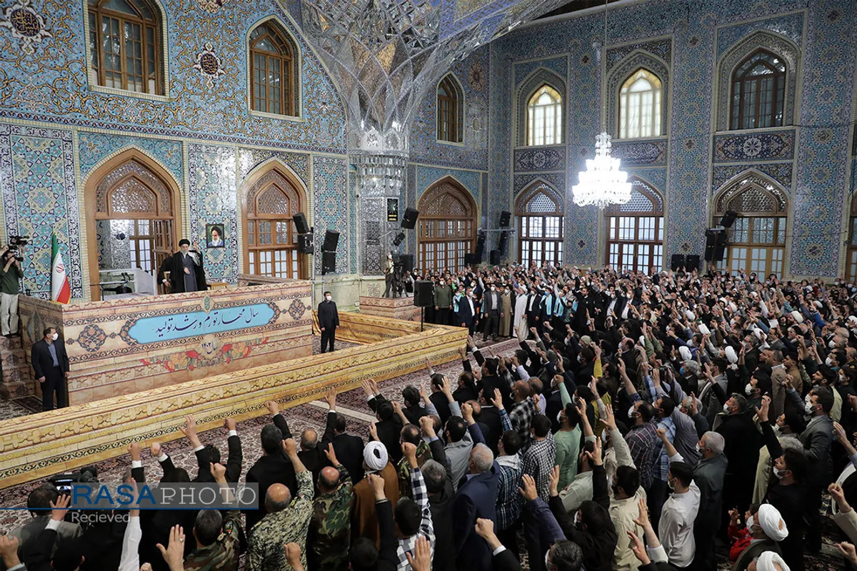 سخنرانی رهبر انقلاب در اجتماع عظیم زائران و مجاوران حرم مطهر رضوی (علیه&zwnj;السلام)
