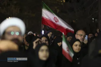 خروش انتقامی مردم قم در شب عزاداری شهادت امام خامنه&zwnj;ای (قدس&zwnj;سره)