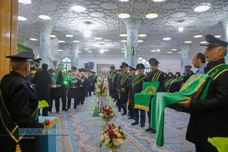آیین خطبه خوانی و غبارروبی حرم مطهر امامزاده سید علی (ع) قم