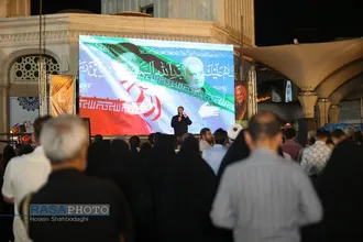 تجمع مردم قم در امتداد ابراهیم جهت اعتلای مسیر خدمت و پیشرفت