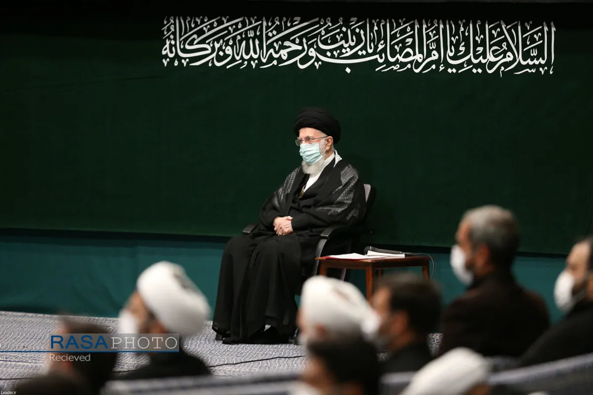 عزاداری اربعین حسینی هیئت&zwnj;های دانشجویی در حسینیه امام خمینی (ره) با حضور مقام معظم رهبری