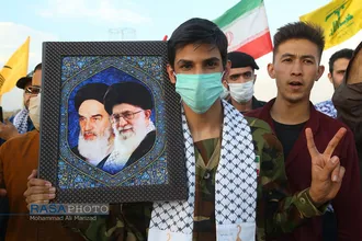 راهپیمایی خودرویی درحمایت از مردم مظلوم فلسطین&lrm; و افغانستان
