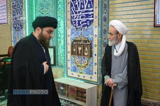 دیدار مدیرعامل خبرگزاری رسا با آیت&zwnj;الله جواد باقری بنابی