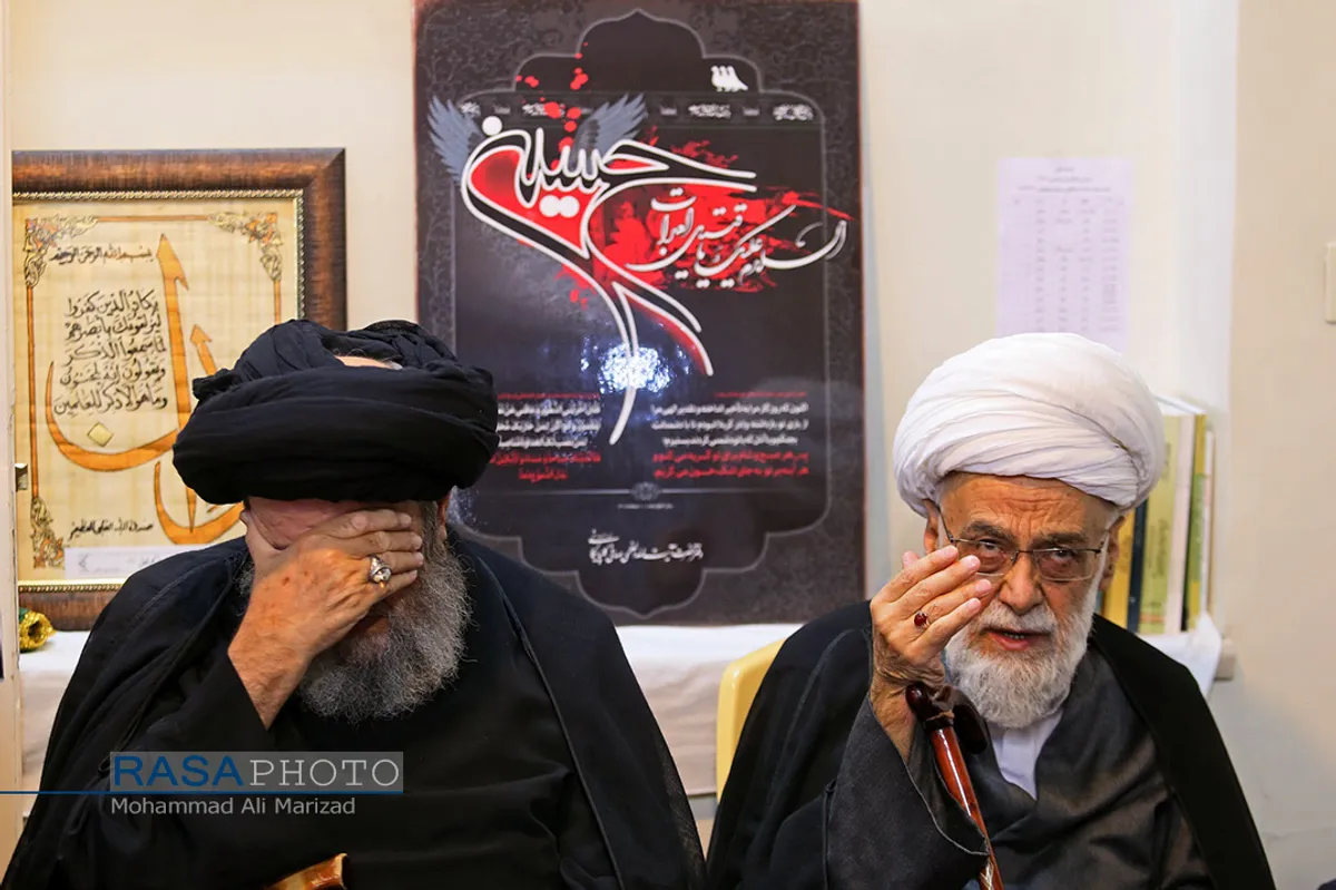 عزاداری روز ششم محرم در بیت حضرت آیت الله صافی گلپایگانی