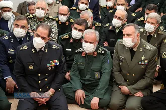 دیدار جمعی از فرماندهان ارشد نیرو&zwnj;های مسلح با فرمانده کل قوا