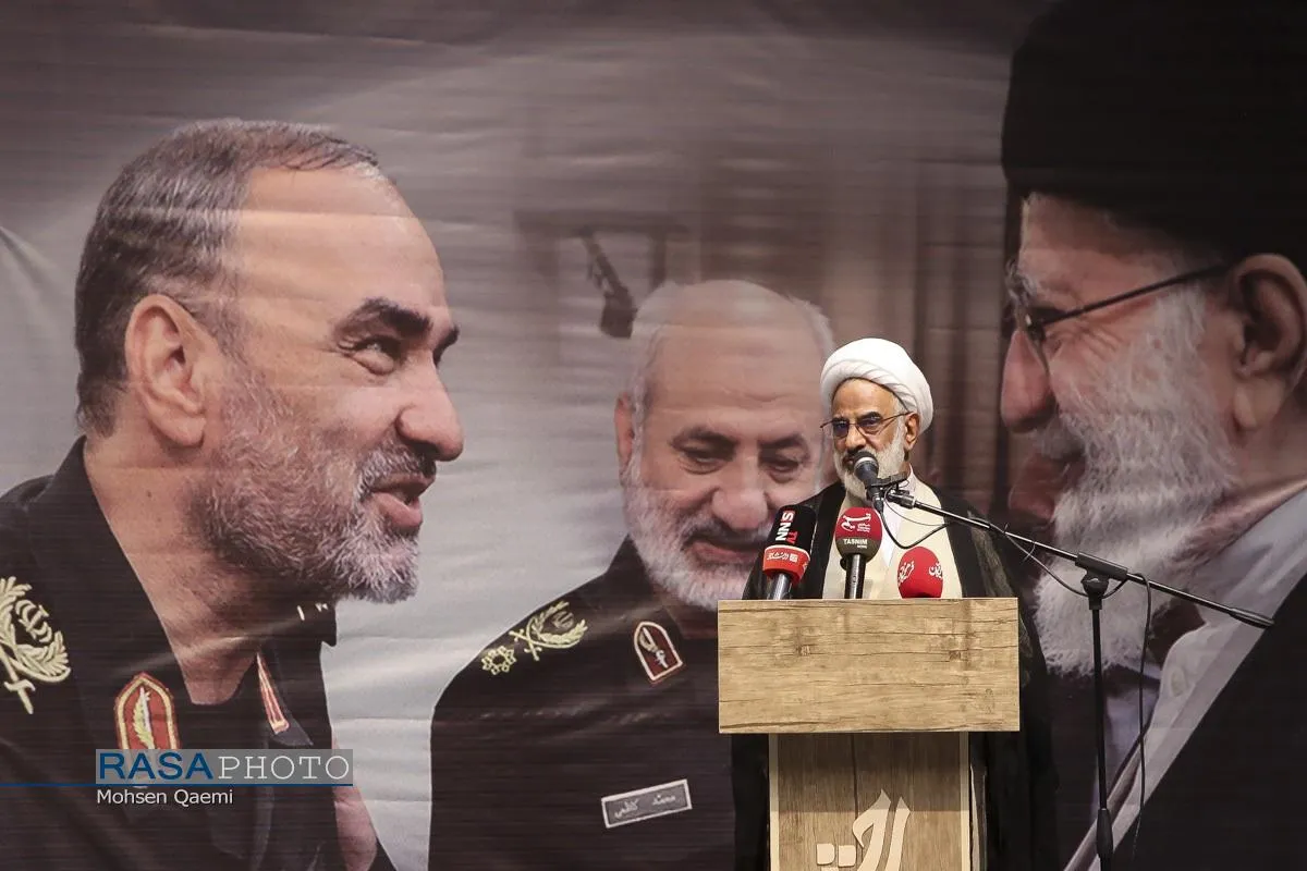 حجت&zwnj;الاسلام&zwnj;والمسلمین حاجی صادقی نماینده ولی فقیه در سپاه | مراسم بزرگداشت سالگرد سرلشگر شهید حاج حسن محققی