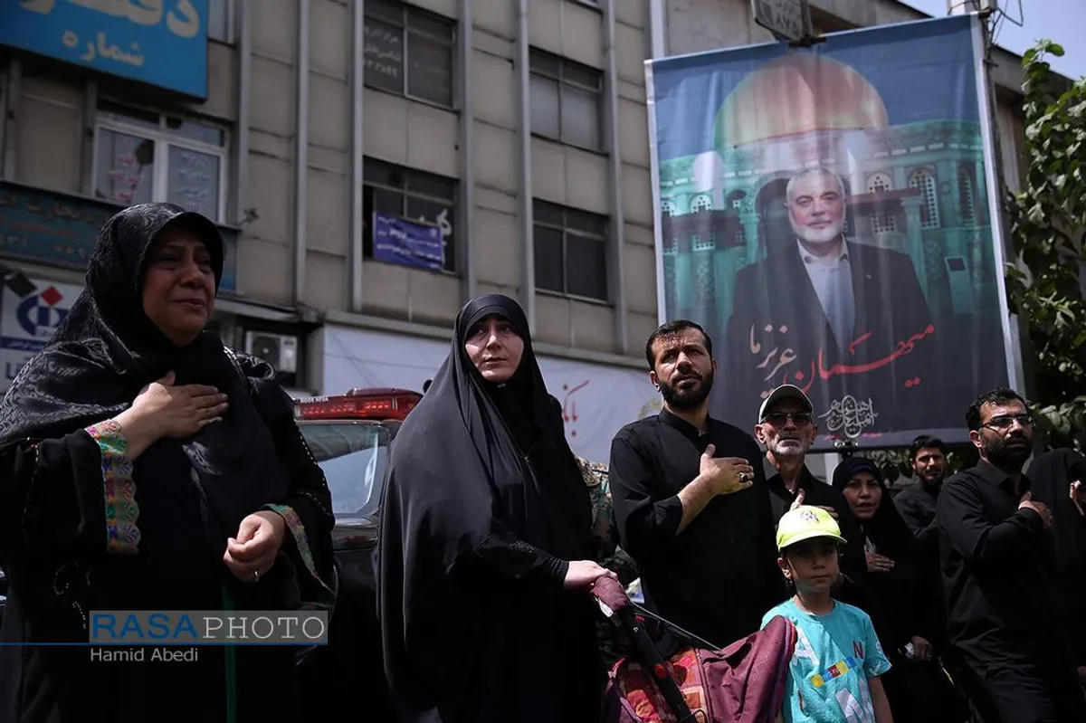 تشییع مجاهد مقاوم شهید اسماعیل هنیه در تهران