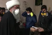 بازدید آیت‌الله بوشهری از کارگاه‌ مردمی تولید ماسک