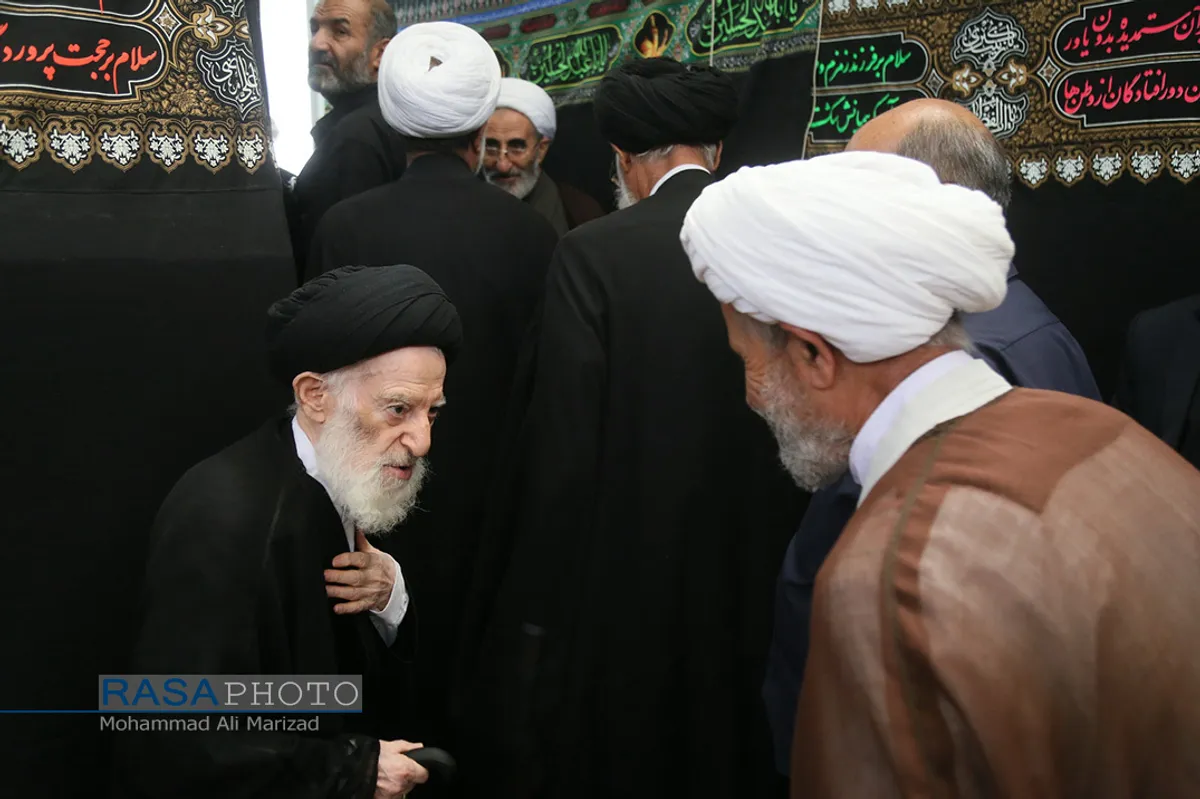 عزاداری روز هشتم محرم در بیت حضرت آیت الله شبیری زنجانی