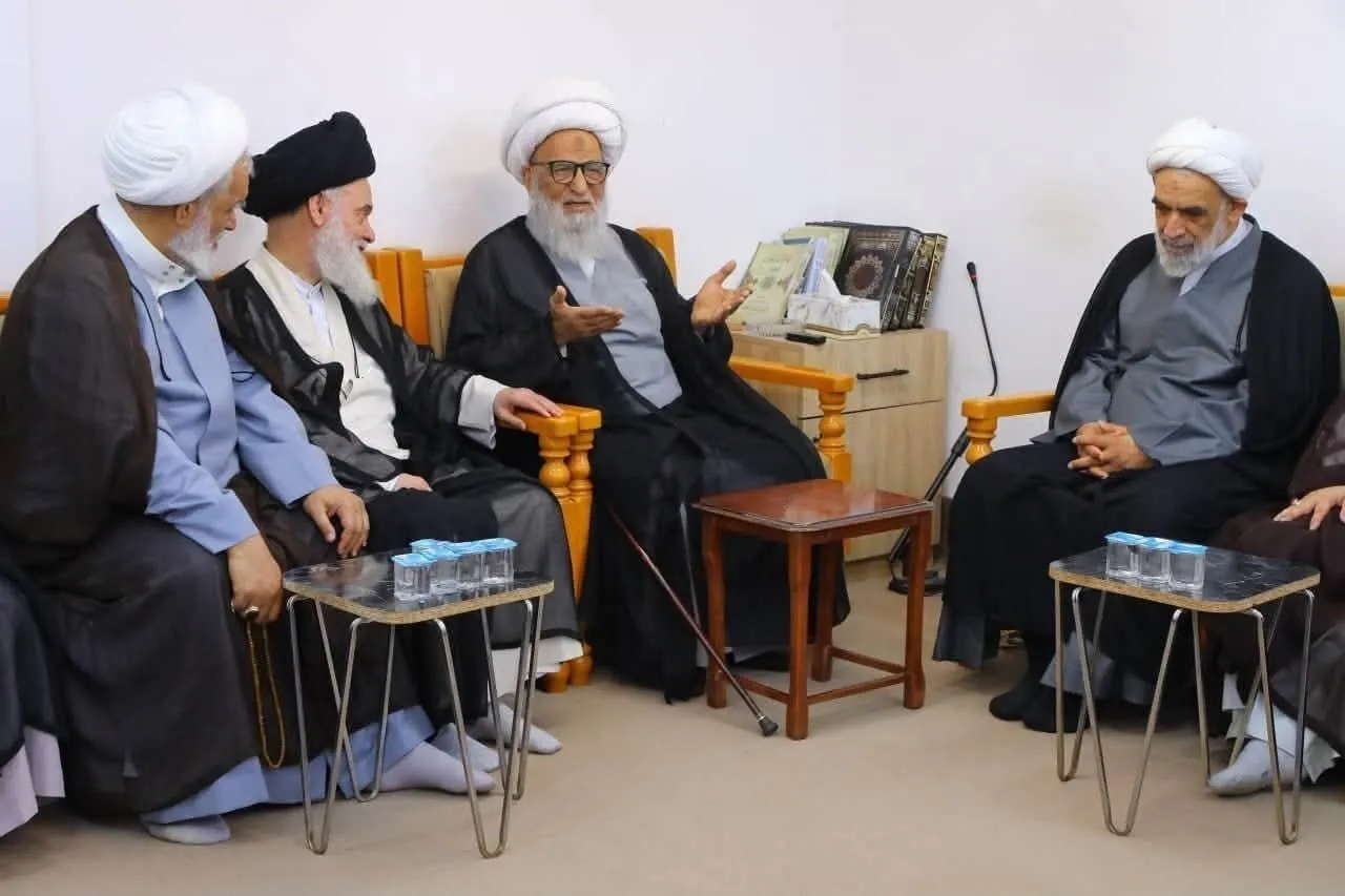 ابلاغ پیام رهبر انقلاب به آیت‌الله بشیر نجفی