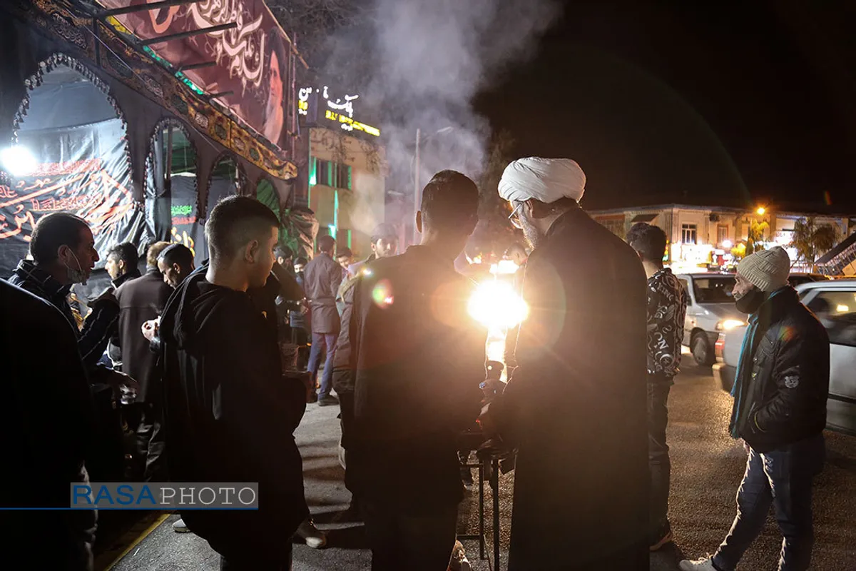 ایستگاه صلواتی طلاب مدرسه علمیه رضویه گرگان در شام شهادت حضرت زهرا (س)