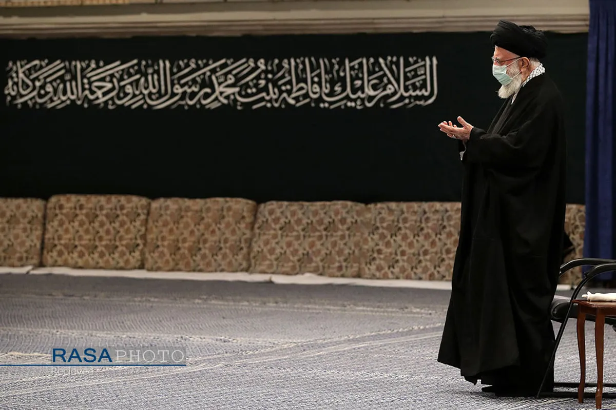 عزاداری شام شهادت حضرت زهرا (سلام&zwnj;الله&zwnj;علیها) با حضور رهبر انقلاب