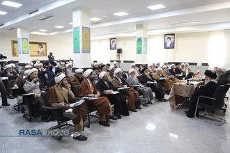 افتتاحییه کمیسیون&zwnj;های سیزدهمین اجلاسیه جامعه مدرسین حوزه علمیه با علما بلاد