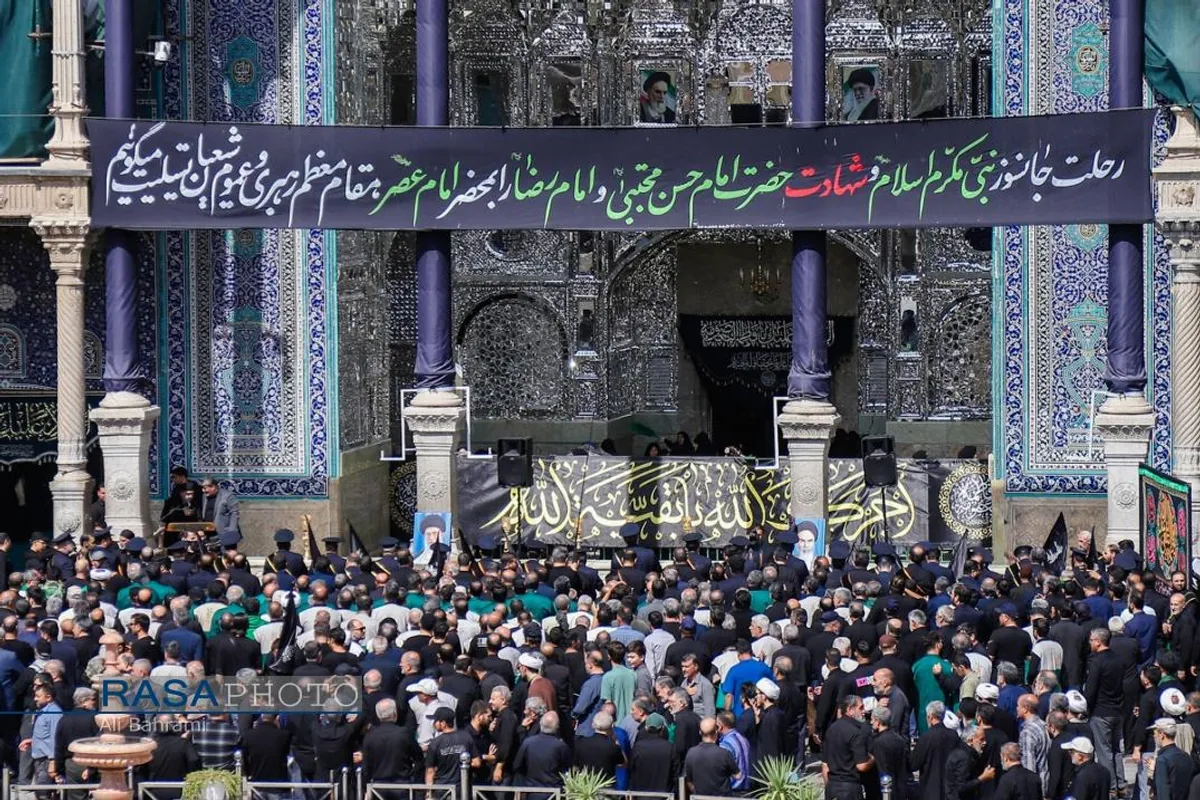 دسته عزاداری خادمان کریمه اهل&zwnj;بیت (ع) در روز شهادت امام رئوف (ع)