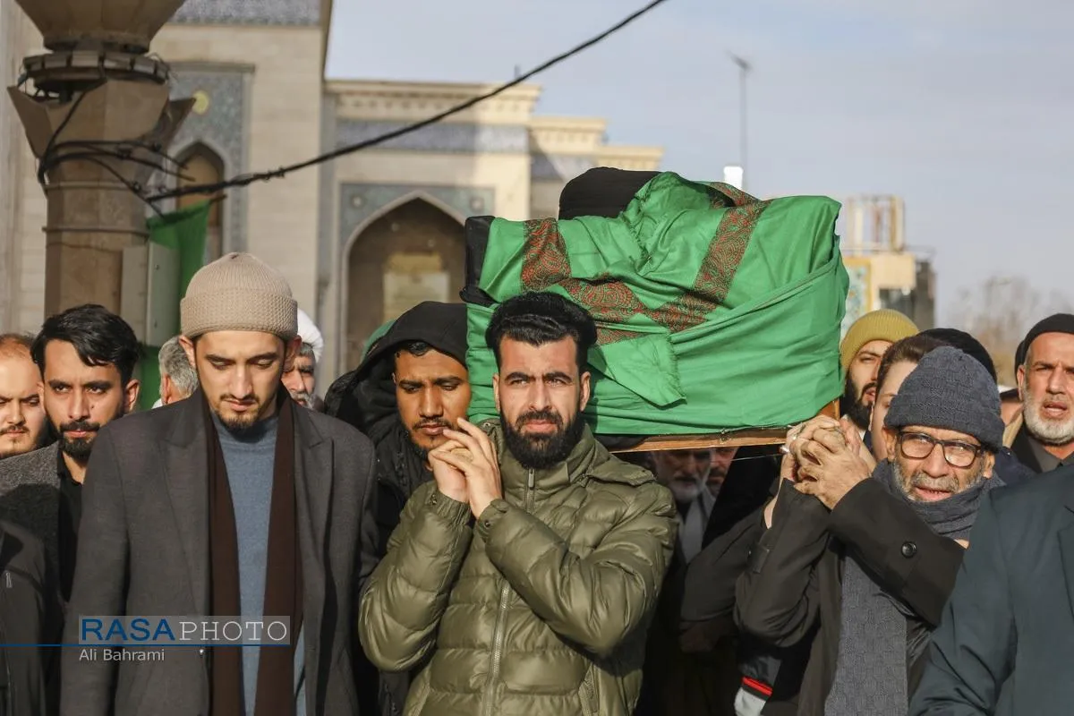 تشییع پیکر آیت الله سیدهادی حسینی سیستانی برادر حضرت آیت&zwnj;الله سید علی سیستانی