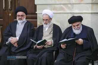 تشییع پیکر آیت الله سیدهادی حسینی سیستانی برادر حضرت آیت&zwnj;الله سید علی سیستانی