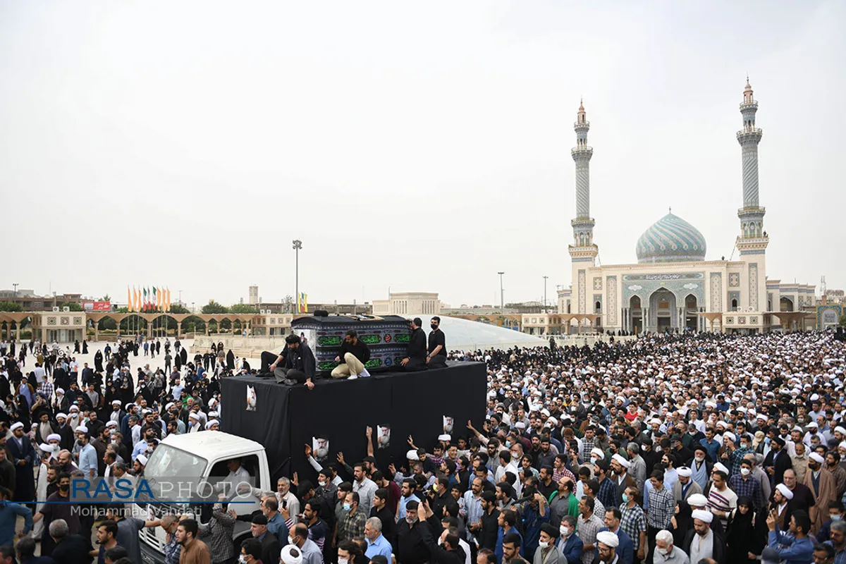 تشییع پیکر مرحوم آیت الله فاطمی&zwnj;نیا در قم