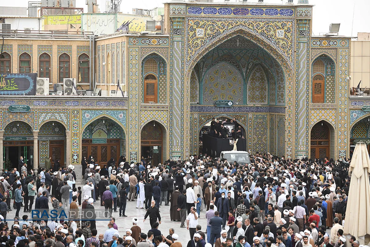 تشییع پیکر مرحوم آیت الله فاطمی&zwnj;نیا در قم