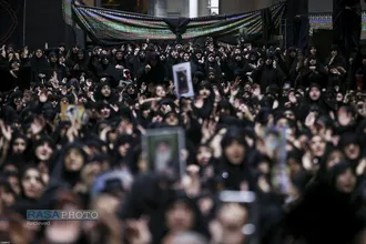 مراسم عزاداری شب عاشورای حسینی در جوار محل شهادت قائد شهید