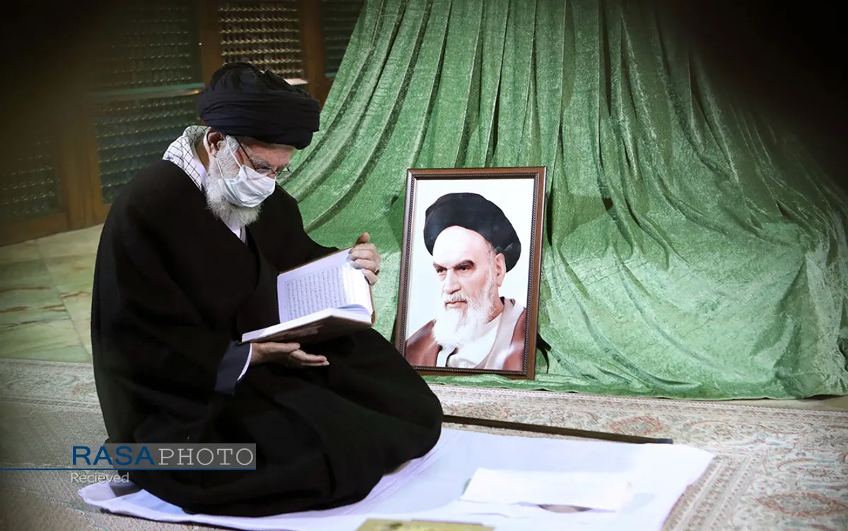 حضور مقام معظم رهبری در مرقد امام راحل (ره) و گلزار شهدای بهشت زهرا(س)