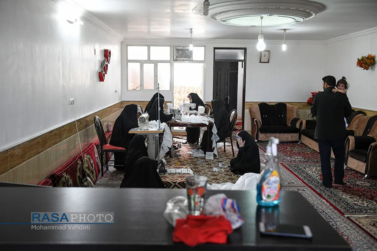 فعالیت جهادی بانوان بسیجی در مسجد امام خمینی پردیسان