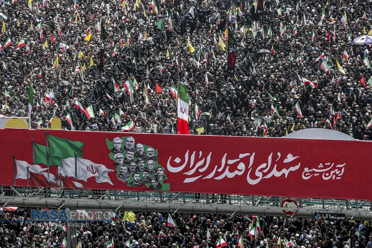 تشییع با شکوه و میلیونی شهدای اقتدار ملی در تهران