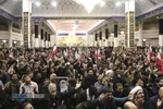 تجمع مردم قم در پی اعلام خبر شهادت رهبر معظم انقلاب